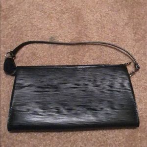 Louis Vuitton  small black clutch!
